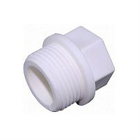 Заглушка резьбовая 20 х 1/2 полипропиленовая PPR белая (10163020) | код 00000012203 | Valfex