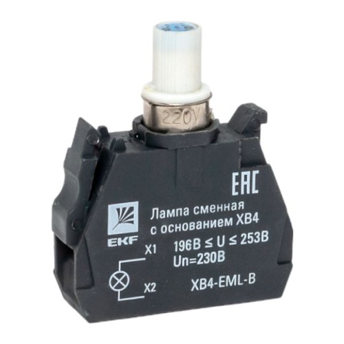 Лампа сменная c основанием XB4 синяя 230В PROxima | код XB4-EML-B | EKF фото 2 Лампа сменная c основанием XB4 синяя 230В PROxima | код XB4-EML-B | EKF фото 2