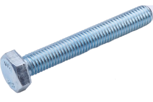 Болт DIN 933 М8х40 полная резьба шестигранная голова класс прочности 5.8 покрытие цинк | код DIN933-М8x40 | Крепдил