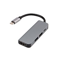 Разветвитель USB Type-C на 4 порта: 1xHDMI/2xUSB 3.0 PD/1xType-C PD REXANT | код 18-4151 | REXANT