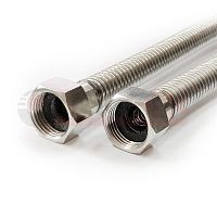 Подводка гибкая для газа 3/4дюйм гайка-гайка 0.6м (10/1) 000000 | код 24118 | VALFEX