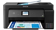 МФУ струйный Epson L14150 (C11CH96403/96502/96505/96503) A3 Duplex Net WiFi черный | код 1855202 | EPSON