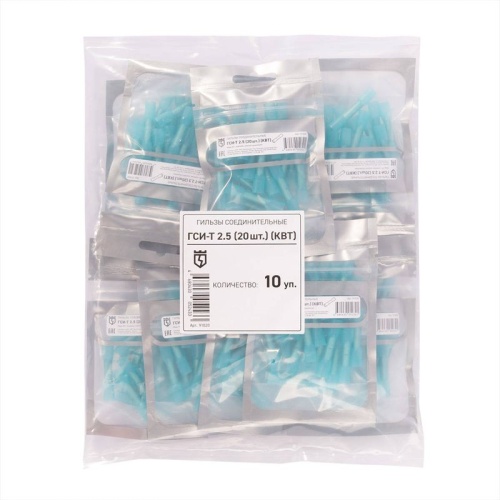 Гильза соединительная изолированная ГСИ-Т 2.5 (уп.20шт) КВТ 91020 Гильза соединительная изолированная ГСИ-Т 2.5 (уп.20шт) КВТ 91020