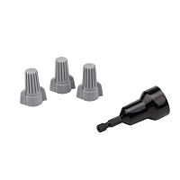 Соединительный изолирующий зажим REXANT с лепестками СИЗ-15 14,9 мм (4-16 мм кв), серый (50 шт./уп.) | код 08-0759 | REXANT