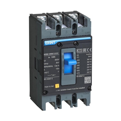 Выключатель автоматический 3п 50А 25кА NXM-125S (R) | код 844302 | CHINT Выключатель автоматический 3п 50А 25кА NXM-125S (R) | код 844302 | CHINT