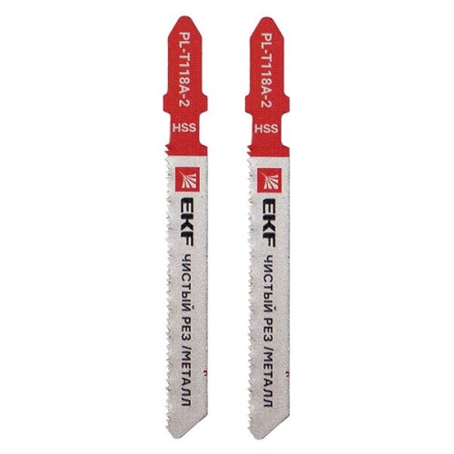 Пилка для электролобзика прямые T118A (чистовой рез по металлу)(HSS) (уп.2шт) Expert | код pl-t118a-2 | EKF фото 4