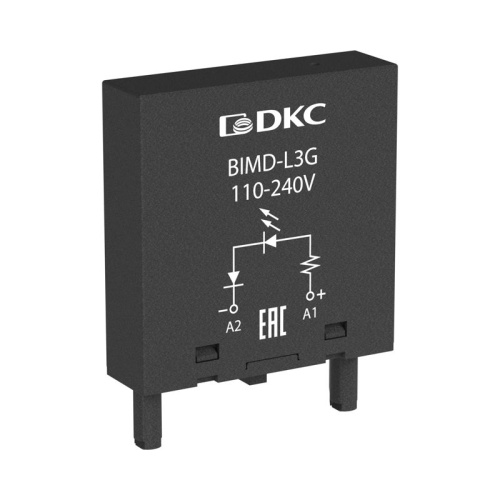 Модуль индикации и защиты, RC-цепочка, 6-24V AC/DC | код BIMD-RC1 | DKC