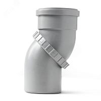 Отвод поворотный универсальный (Полипропилен) Ду110 | код 1011087T | PRO AQUA