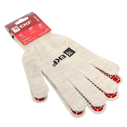 Перчатки рабочие ТОЧКА II с ПВХ-покрытием (10 класс, 9 разм) Expert | код pe13ct-9-pro | EKF фото 3