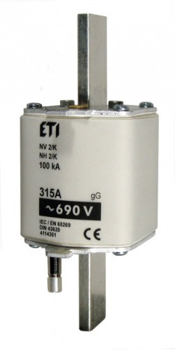 Предохранитель с бойком NH-2_K/gG 160A 690V | код 004114345 | ETI
