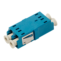 Адаптер оптический LANMASTER LC, SM, корпус SC без фланцев, дуплексный | код LAN-2LCS/NF-AM-SM | LANMASTER