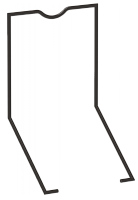 Скоба металлическая для розетки ORS-M ONI | код CRS-M-1 | ONI