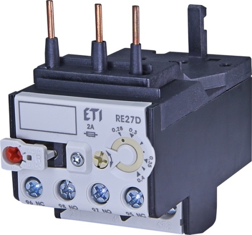 Тепловое реле RE 27D-0,4 (0,28-0,4A) | код 004642400 | ETI Тепловое реле RE 27D-0,4 (0,28-0,4A) | код 004642400 | ETI