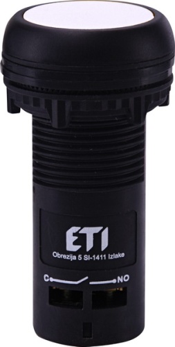 Кнопка монобл. утопл. ECF-10-W (1NO, белая) | код 004771455 | ETI Кнопка монобл. утопл. ECF-10-W (1NO, белая) | код 004771455 | ETI