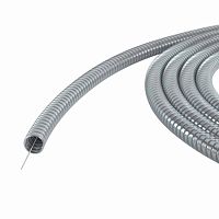 Металлорукав из оцинкованной стали DN 10мм, Dвн 10,0 мм, Dнар 13,0 мм, IP40, с протяжкой, 100м | код 667R1013100P | DKC