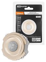 Выключатель с датчиком движения 16А 250В шампань, Байкал TDM | код SQ1819-0546 | TDM