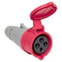 Розетка переносная 224 3P+PE 32А 380В IP44 PROxima | код ps-224-32-380-PRO | EKF