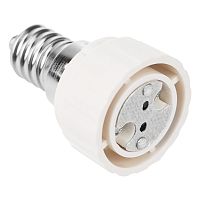 Переходник цокольный E14-GU5.3 белый REXANT | код 11-8824 | REXANT