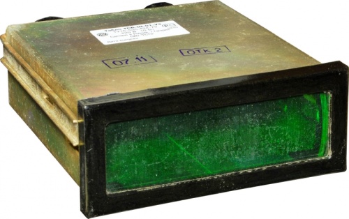 Табло световое большое ТСБ-Ш-01 зеленое под две лампы с цоколем B15d/18 | код A8121-80062061 | Каскад-Электро