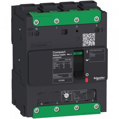 Автоматический выключатель 4П4Т NSXm 25kA TM25D Elink | код. LV426221 | Schneider Electric 