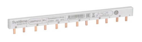 Шинка Греб. 2P (L1L2) 18мм 12мод 63А | код C9XPH212 | Systeme Electric