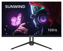 Монитор SunWind 27 SUN-M27BA107 черный IPS 3ms 16:9 HDMI матовая 300cd 178гр/178гр 1920x1080 165Hz G-Sync DP FHD 4.2кг | код 1835999 | SUNWIND