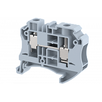 Клемма проходная винтовая 10 мм2, на 2 подключения, красная TQ10-RED | код 1205010002 | Elmex