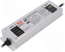 Источник питания AC-DC, 241.5Вт, IP65, вход 100…305В AC, 47…63Гц/142…431В DC, ККМ, выход 57...115В/2100мА, изоляция 3750В AC, в кожухе 244х71х37.5, -40…+85С (корпус), потенциометры | код ELG-240-C2100A | MeanWell