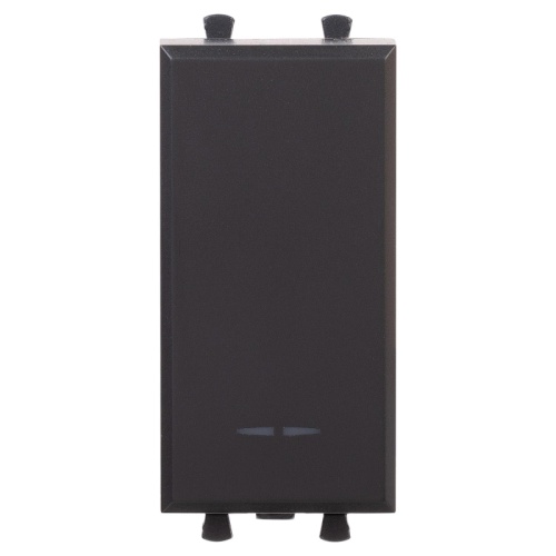 Выключатель модульный, Avanti, Черный матовый, 1 модуль | код 4412101 | DKC Выключатель модульный, Avanti, Черный матовый, 1 модуль | код 4412101 | DKC