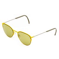 Желтые солнцезащитные очки из титана с оливковыми линзами. Модель 21 | код TCSNUE51010004 | DKC