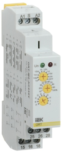 Реле времени ORT многофункциональное 2 контакта 230В AС | код ORT-M2-AC230V | IEK