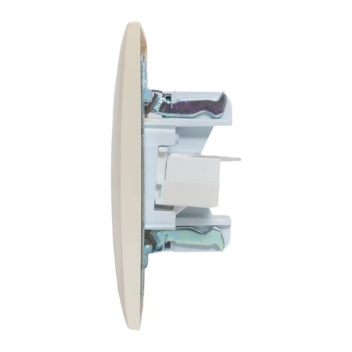 Валенсия розетка телефонная RG-11 1-местная кремовая PROxima | код EWT01-034-20 | EKF фото 5