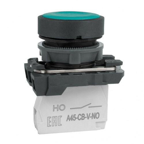 Кнопка OptiSignal D22 C5-P-310 зеленая пластик 1НО XB5AA31 | код 332181 | КЭАЗ