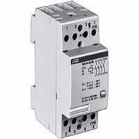 Модульный контактор  ESB24 4P 24А 400/12В AC/DC |  код.  GHE3291702R1004 |  ABB