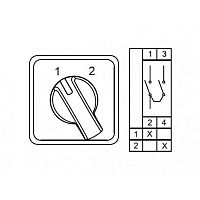 800 200, CS010054S, Двухпозиционные Переключатели (1-2), 1 FAZ 10 A 90градус. | код 0.0.0.8.00200 | KLEMSAN