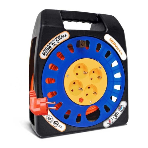 Удлинитель силовой 4х30м ПВС 3х1.5 16А | код 9633882 | Universal