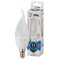 Лампа светодиодная LED BXS-11W-840-E14 (диод, свеча на ветру, 11Вт, нейтр, E14 (10/100/2800) | код Б0032993 | ЭРА