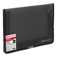 Папка на резинках BRAUBERG, широкая, А4, 330х240 мм, дымчатая, до 500 листов, 0,6 мм, 227979 | код 227979 | BRAUBERG