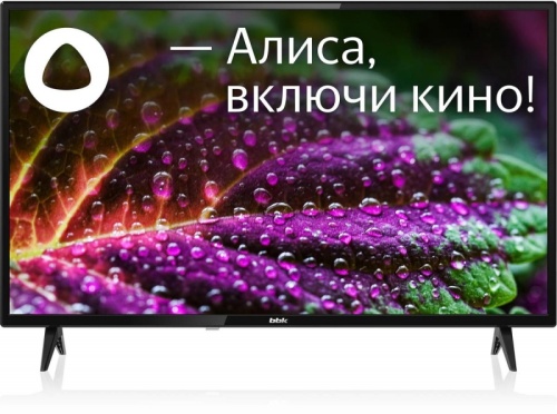 Телевизор LED BBK 32 32LEX-7249/TS2C (B) Яндекс.ТВ черный HD 60Hz DVB-T2 DVB-C DVB-S2 USB WiFi Smart TV (RUS) | код 2063515 | BBK