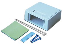 Коробка настенная на 1 модульную вставку, белая | код LAN-MB-M2-WH | LANMASTER