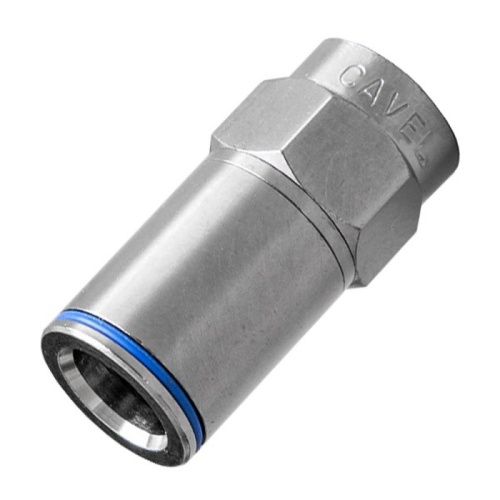 F-разъем типа 'Push-on' для кабелей типа SAT 703/SAT 50/DG 113/TS 703 J/RP 913 B/SAT 752 F (FCPO-55) | код 7739561 | LANS