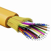 Кабель волоконно-оптический, распределительный, арамидные упрочняющие нити, для внутренней прокладки, нг(A)-HFLTx, 24 ОВ, категория | код RNDT2C24OR03 | DKC