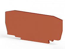 446 344, Концевой сегмент на клеммники YBK6, (красный), NPP / YBK 6 | код 0.0.0.4.46344 | KLEMSAN