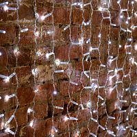 Гирлянда Светодиодный Дождь 2х3м, постоянное свечение, прозрачный провод, 230 В, диоды БЕЛЫЕ | код 235-155 | NEON-NIGHT