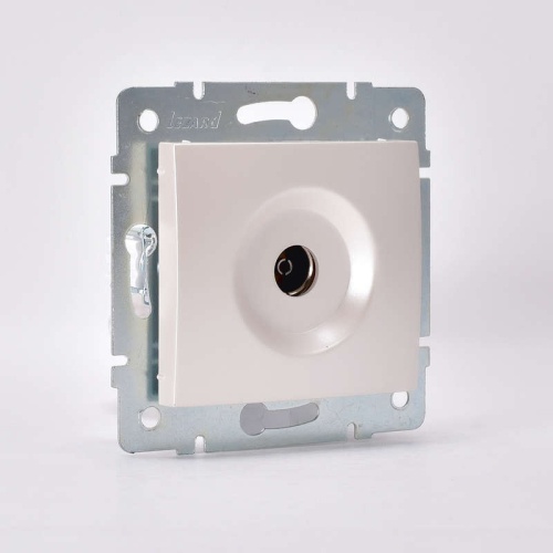 KARINA Розетка ТВ проходная жемчужно-белый перламутр (10шт/120шт) | код 707-3088-129 | Lezard