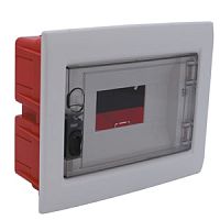 Корпус щита распределительного для модульного оборудования 8M, встраевамый, прозрачная дверца | код CP10908 | CETINKAYA PANO