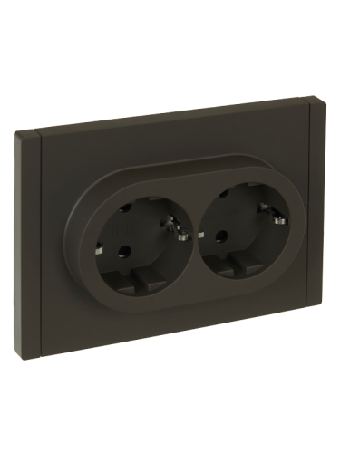 FORTE&PIANO Роз. 2-я с з/к з/ш б/к 16А FP323 сер. IEK | код FP-R24-16-1-K03 | IEK