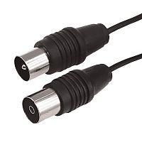 ВЧ-кабель, ТВ-гнездо - ТВ-штекер, длина 15 метров, черный REXANT | код 17-5017 | REXANT