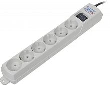 Сетевой фильтр Pilot S 5м (6 розеток) белый (коробка) | код 45600 | PILOT