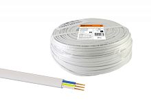 Шнур ШВВП 3х0.75 ГОСТ (бухта 200м) белый | код SQ0120-0028 | РЭМЗ ТМ